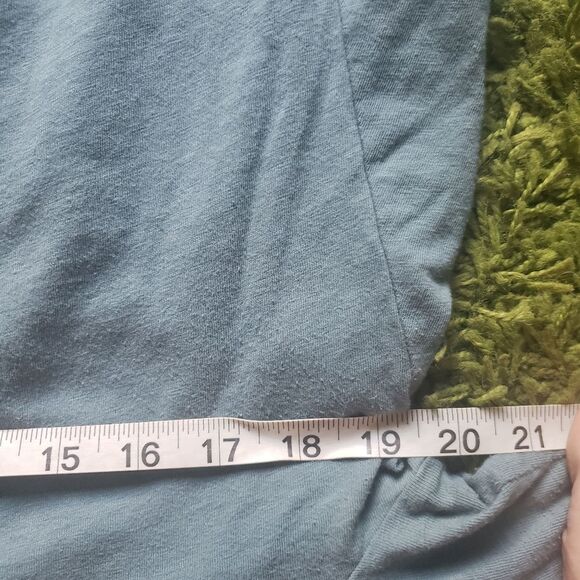 MADEWELL Teal Back Zip Swing Tee - M - Picture 12 of 14